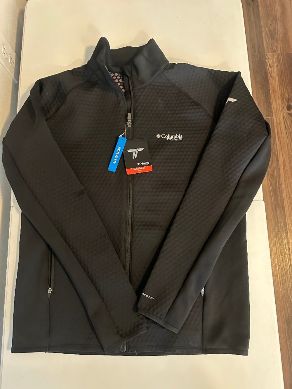 Columbia Titanium Omni-Heat Helix Full Zip Jacket Black Men's M NWT